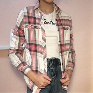 Red Blue and Mostly White Flannel